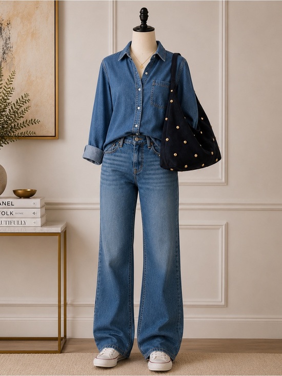 Madewell Handbags - NWT Madewell
The Mylie Shoulder Bag in Juniper Berry 
Studded Suede